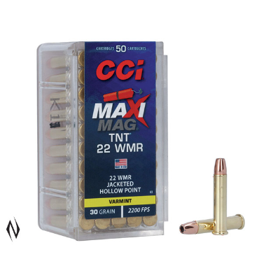 Ccci 22wmr Maxi Mag Tnt 30gr Jhp 2200fps