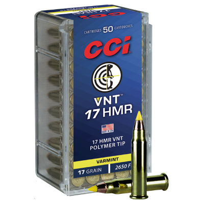 Cci 17hmr Vnt 17gr Tipped 2650fps 50 pack