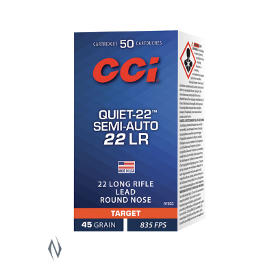 Cci 22lr Quiet Semi Auto 45gr 835fps 50pk