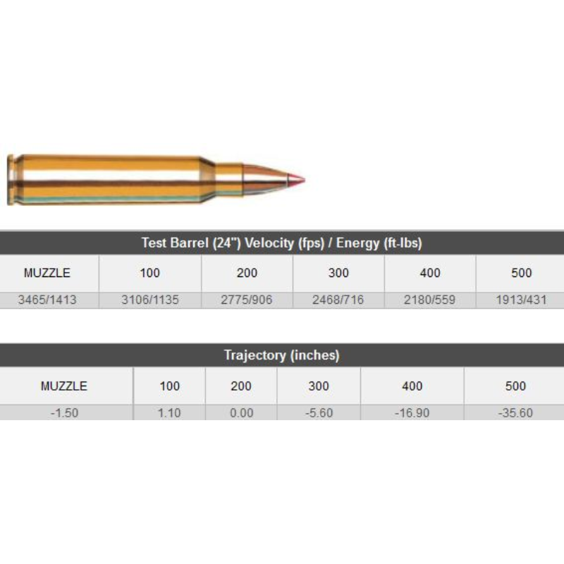 Hornady .223R Superformance Varmint 53gr VMAX