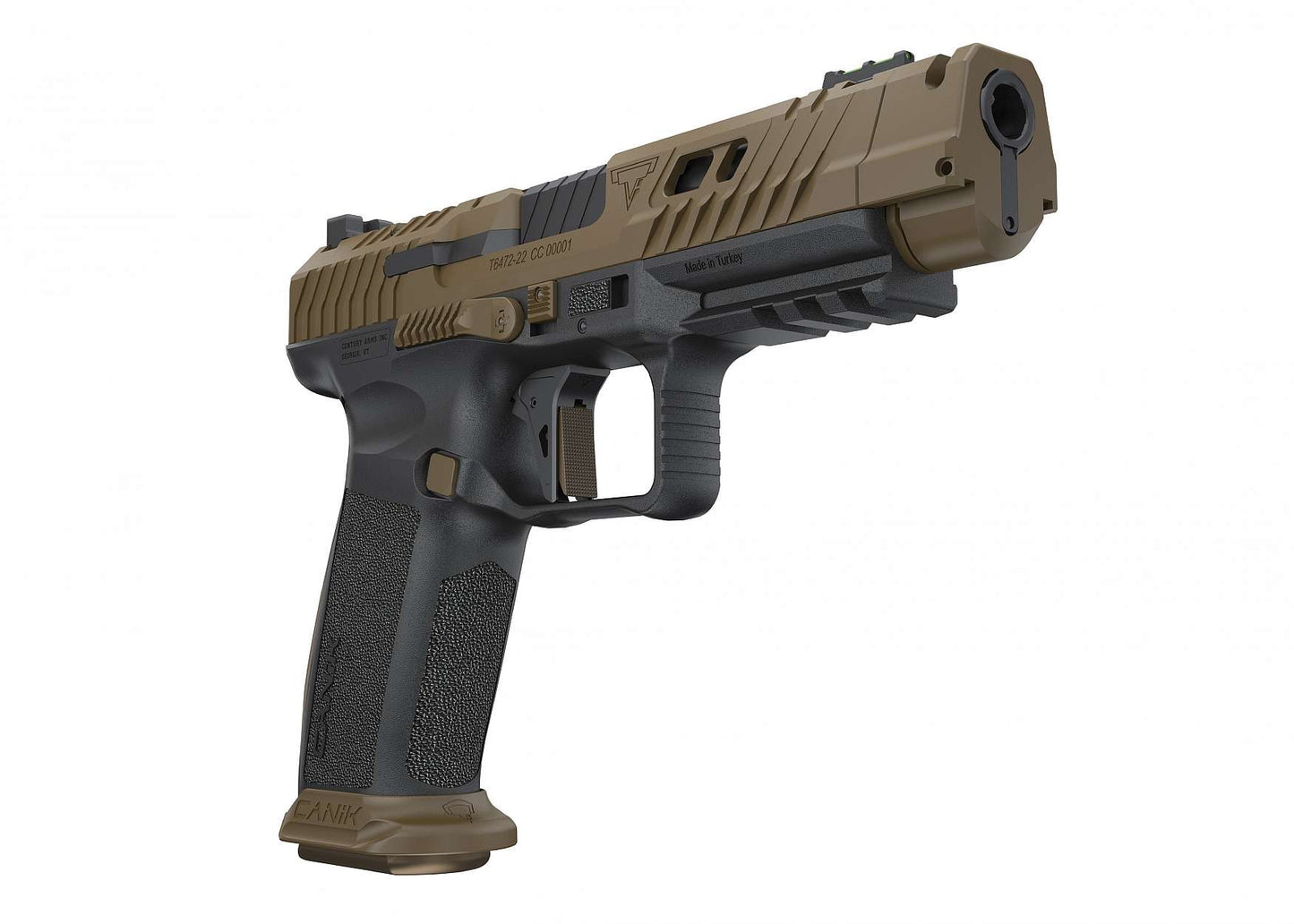 Canik TTI Combat 9mm Pistol - Bronze / Black 10 RND With 3x Magazines
