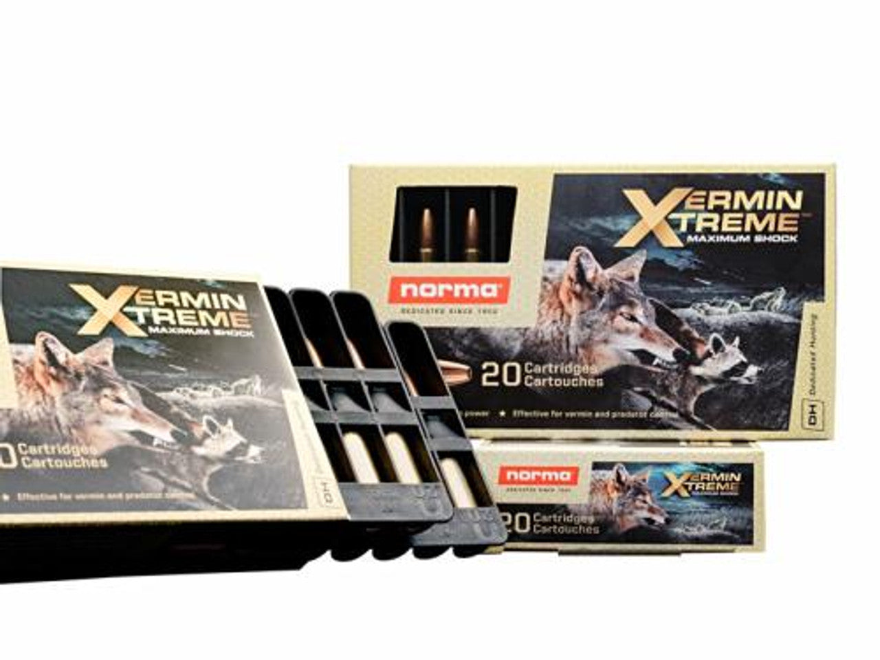 NORMA 222 Rem 55gr Vermin Xtreme HP 20 Pack