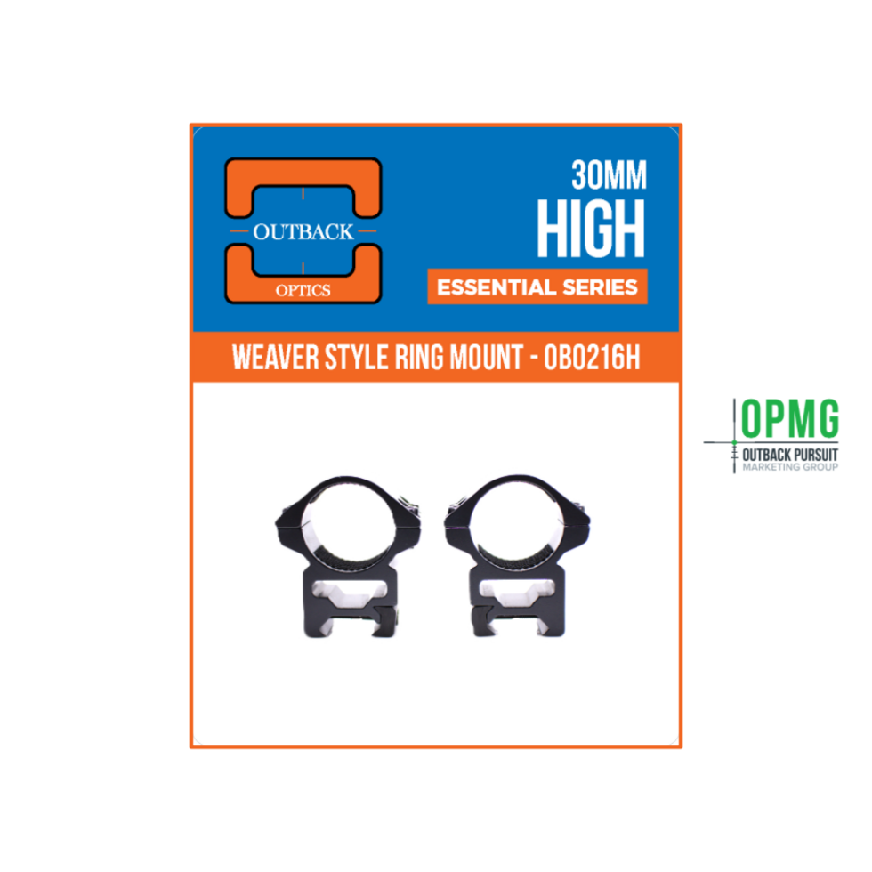 Outback Optics 30mm High Weaver Style Ring Mount